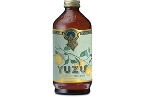 P PORTLAND SYRUPS Portland Syrups Yuzu Syrup - Premium Beverage Concentrate for Delicious Cocktails, Mocktails, Tea, Soda, Coffee Drinks, Baking, and More - 12 oz with 12 Servings (Pack of 1)