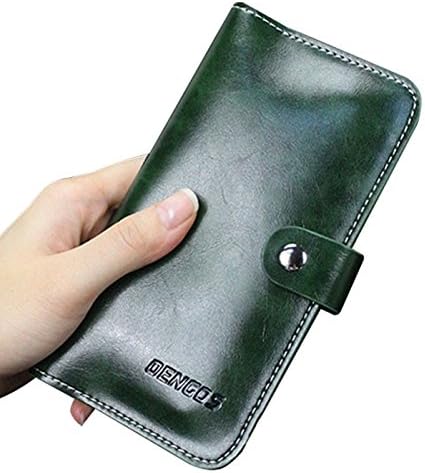 iPhone 6 plus Case, iPhone 6s plus Case [Bright Color] [3 Card Slots] [wallet] [Ultra Slim] Premium Mini PU Leather Holster Carrying Case for Apple iPhone 6 6s plus (5.5 inch) Army Green