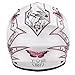 IV2 Youth / Kid Size White Pink Butterfly Motorsports Motocross, ATV, UTV, Dirt Bike Helmet [DOT] (XL)