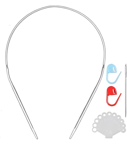 Aiguille à Tricoter Circulaire En Acier Inoxydable – Longueur 60 Cm, Diamètre 2,5 Mm – Pour Débutants Et Experts - 4