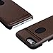 iPhone 7 Wallet Case, iPhone 7 Leather Case, ZSTVIVA Protective Wallet cover shockproof Leather case with Credit Card Slot Holder, Case cover For Apple iPhone 7 (2016) Brown