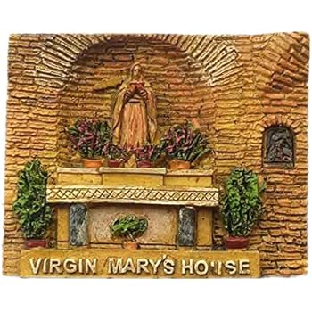 Fridge Magnet Virgin Mary's House Turkey 3D Resin Handmade Craft Tourist Travel City Souvenir Collection Letter Refrigerator Sticker