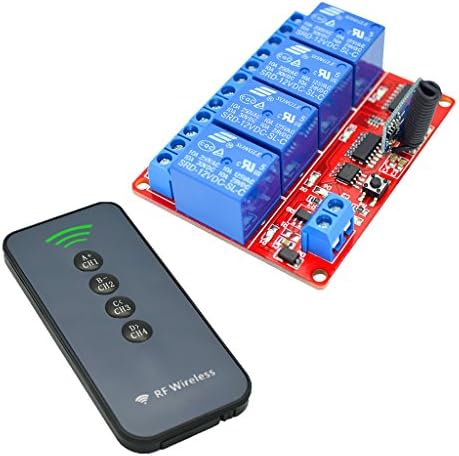 Schutze Relais Motorstarter 433 Mhz 4 Kanal Funkempfanger Modul 4 Tasten Fernbedienung 4 5 5 5 V Business Industrie Relaismodule Karten