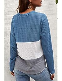 LEISUP Womens Sexy V Neck Button Down Tie Knot Cardigan High Low Knitted Blosue Top