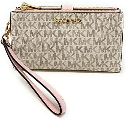 Michael Kors Jet Set Travel Double Zip Wristlet Signature PVC