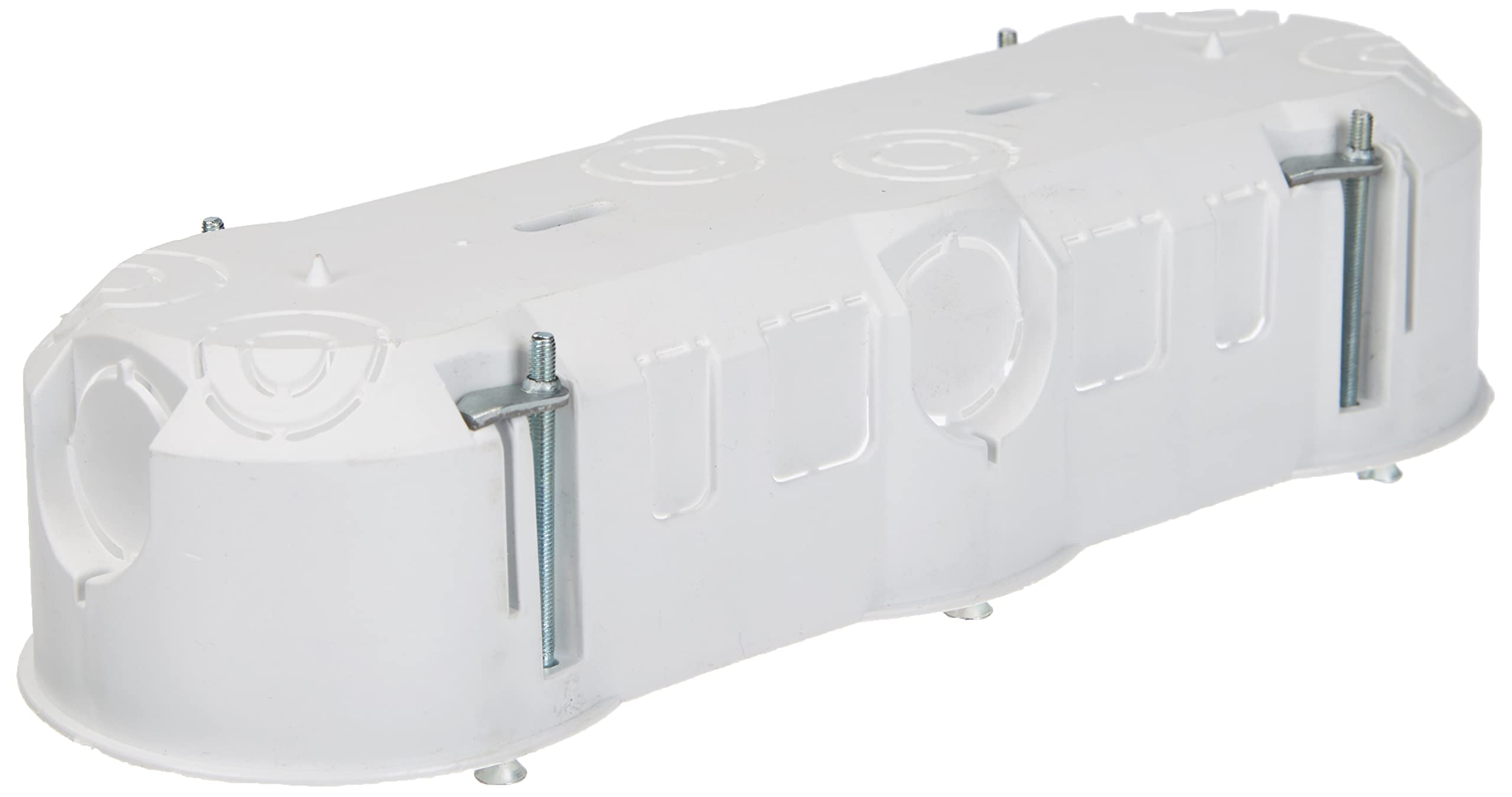 ELEKTRO-PLAST 3-Way Cavity Wall Socket Switch Box Device Box Junction Box Drywall 3 x 60 mm 3562, White