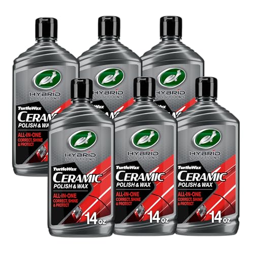 Turtle Wax Hybrid Solutions Ceramic Car Polish and Wax, Light Scratch Remover,…