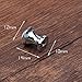 10 Pcs Crystal Cabinet Drawer Mini Metal Jewelry Box Gift Case Knobs Single Hole Pull Handles
