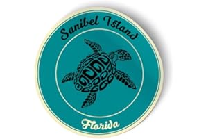 Squiddy Sanibel Island Florida - Vinyl Sticker Decal for Phone, Laptop, Water Bottle (2.5" high)