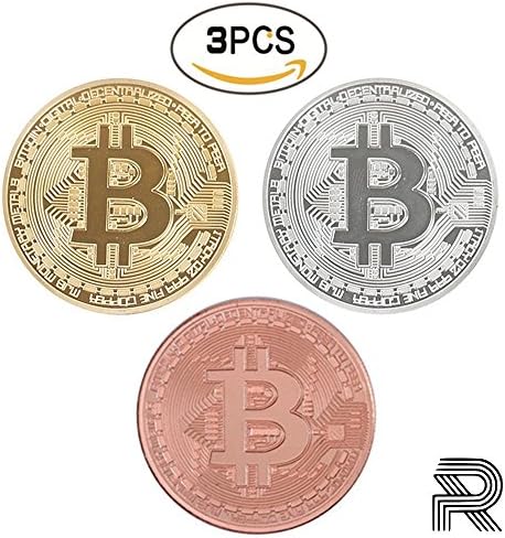 GOLD, SILVER and BRONZE BITCOIN Coin Deluxe Collector’s Set | Featuring the Limited Edition Original Commemorative Tokens by PREMIUM REPUBLIQUE| Each Coin is enclosed in a Display Case (SET OF 3)