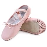 STELLE Girls Premium Authentic Leather Ballet Shoes Slippers for Kids Toddler