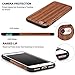 TENDLIN Compatible with iPhone SE 2022/SE 2020/8/7 Case - Wood Grain Soft TPU Silicone Hybrid Slim Case (Red Sandalwood)