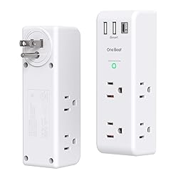 Surge Protector Outlet Extender with Rotating