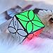 D-FantiX Qiyi Clover Cube, Four Leaf Clover Speed Cube Black