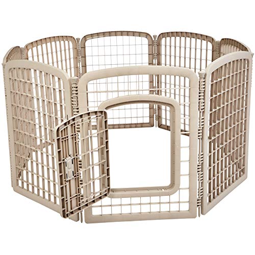 AmazonBasics 8Panel Plastic Pet Pen Cage Playpen Pricepulse