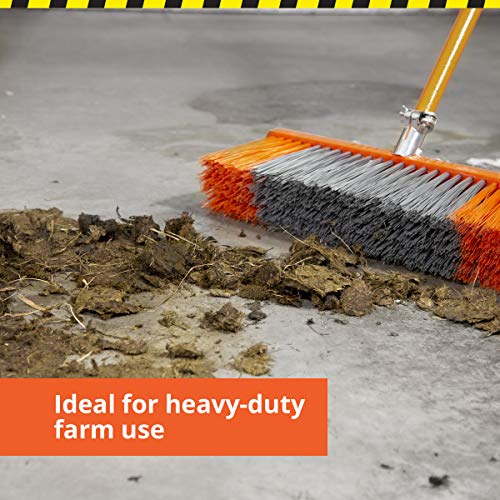 BLADE SWEEP Push Broom Outdoor Garage Broom 18 inch Heavy Duty