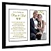 Parent Thank You Wedding Gift, Sweet Poem From Bride and Groom to Mom and Dad in 8x10 Inch Frame, Add 4x6 Inch Photo