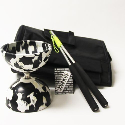 Zeekio Triple Threat Diabolo Gift Set - Black/White