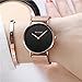 AESOP Women's Watches Rose Gold,Thin Watches for Women,Ladies Watch Black and Gold,reloj para mujer,Womans Watch Simple Casual Wrist Watches Big Lady Watch,Stainless steel Waterproof Minimalist Watch
