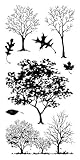 Inkadinkado Clear Stamps, Fall Trees