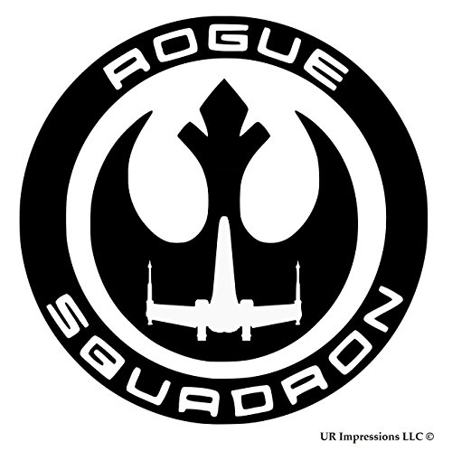 Blk Rogue Squadron Star Wars Inspired Decal Vinyl Sticker|UR Impressions|Cars Trucks SUV Walls Laptop|BLACK|5.5 In|URI291