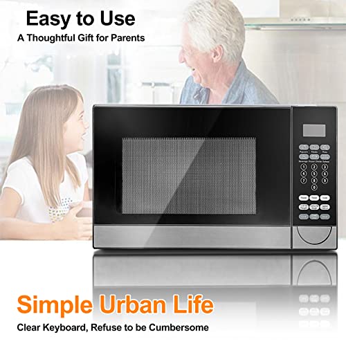 SMETA Small Microwave 1000 Watt Countertop/1.1 cu ft Microwave Ovens