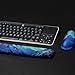 LIZIMANDU Memory Foam Non Slip Keyboard Wrist Rest Pad and Mouse Wrist Rest Support - Durable & Comfortable & Lightweight for Easy Typing & Pain Relief(Nighternlight)