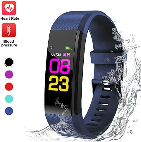 TEYO Fitness Tracker,Color Screen Heart Rate Blood Pressure Monitor Activity Tracker