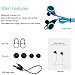 LSoug Wireless Bluetooth Headphones, Noise Cancelling, Sweatproof Earbuds for Sports, Suitable for IOS & Android Devices