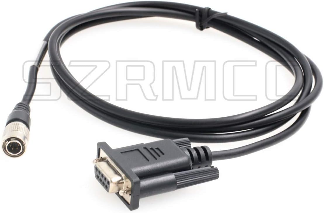 SZRMCC Hirose 6 Pin to DB9 RS232 COM Data Download Cable for Sokkia Total Station (Straight Cable) - Image 4