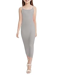 EXARUS Girls Bodycon Dress Spaghetti Strap Slip