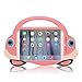 [Cartoon Car Style]iPad Mini Case,TopEs Kids Fun Mini Cartoon Shockproof Silicone Protective Case Cover+(Tempered Glass Screen Protector) for iPad Mini,Mini2,Mini3,Retina Models (Pink)