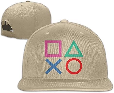 Playstation Joypad Flat Bill Snapback Adjustable Ball Hat Black