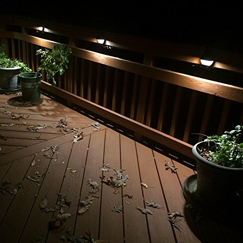 Makergroup 12V AC/DC Low Voltage IP65 Outdoor Landscape Die-Cast Aluminum LED Deck Lights Step Lights Walkway Lights 2W (Warm White 4-Pack)