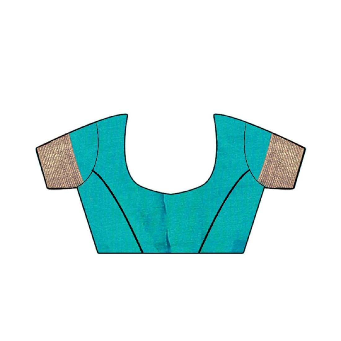 riva enterprise women's paper silk hand pattern saree (riva273_, blue)