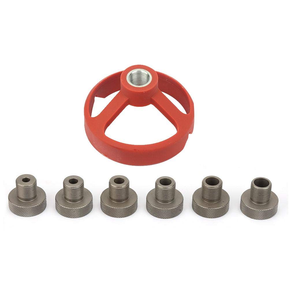 Woodworking Punch Drill Vertical Fixture Drill Guide Drill Jig for Straight Holes 5/6/7/8/9/10mm(red)