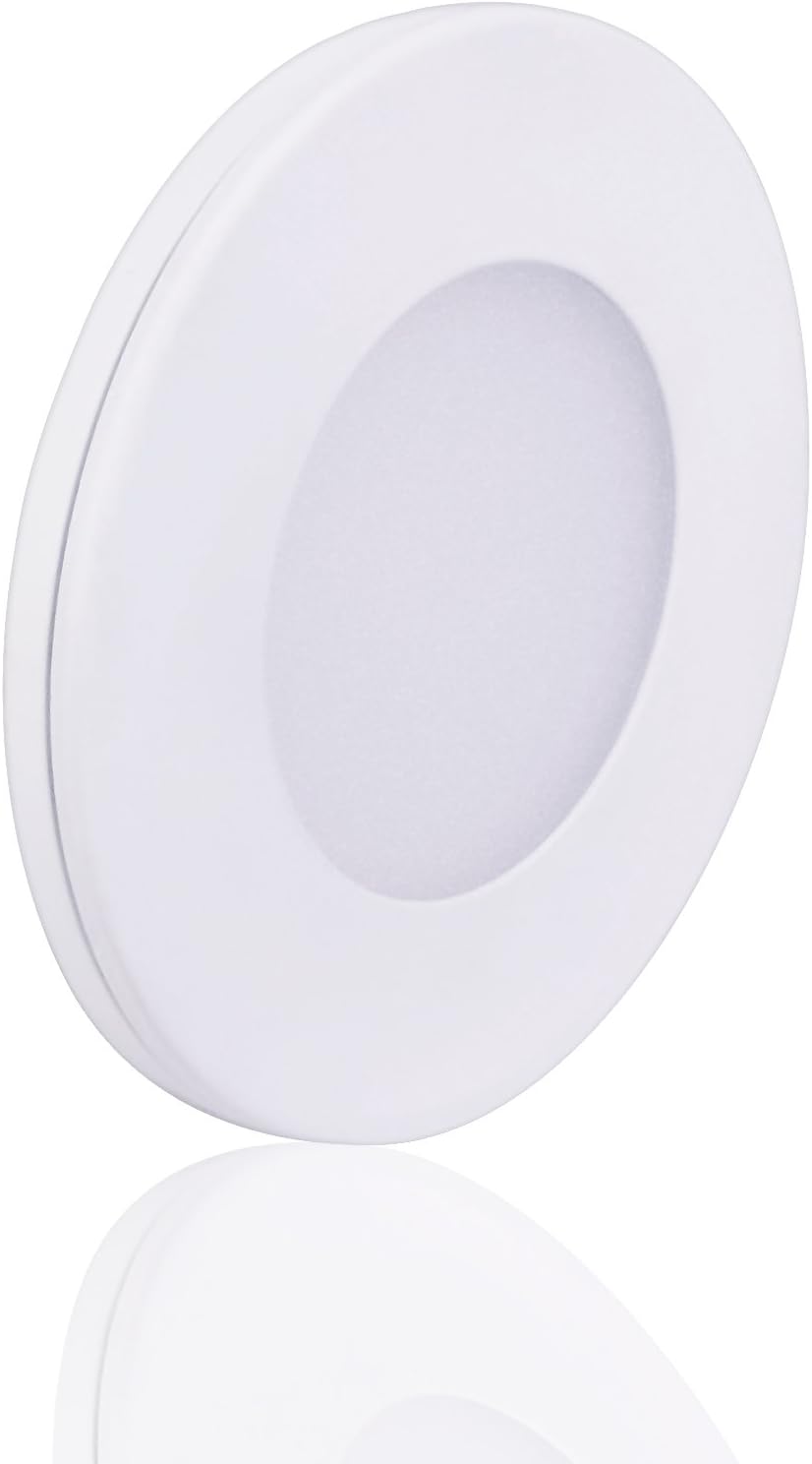 Under Cabinet Lights, Slim LED Kitchen Lights, 3 Inch LED Under Counter Lights, LED Puck Lights Kit, Warm White, ETL Listed, Pack of 3