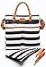 QAQADU Diaper Bag - Changing Pad & Stroller Straps - for Boys and Girls - Unisex Tote Bag - Fashionable Mommy Organizer - Nappy Pockets for Diapers, Wipes and Bottles - Great Gift for Mom
