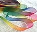 Xiboya textile 50 Yards Satin Ribbon Seven Colors of The Rainbow Color Gift Wrap Ribbons Wedding Decoration