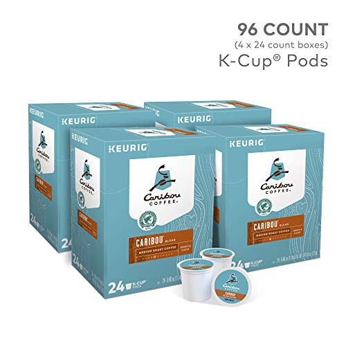 Caribou Coffee Caribou Blend, Keurig Single-Serve K-Cup Pods, Medium Roast Coffee, 96 Count