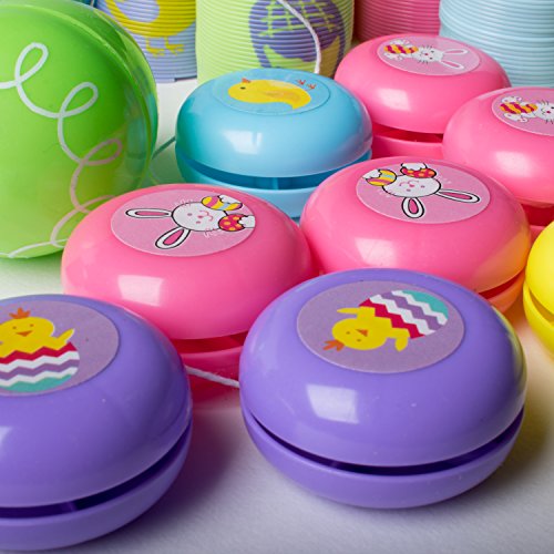Bulk Toys Party Favors for Kids Party - 100 Pc Easter Theme Toy Assortment for Goodie Bags Party Bags Easter Pinata Prizes Easter Basket and more