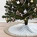 Lalent Christmas Tree Skirt - 48 inches Large White Quilted Luxury Tree Skirt, Tree Holiday Decorations for Christmas Decorations Xmas Ornaments (White)