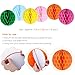 NUOLUX Birthday Party Decorations Kit - Paper Cone Hats with Pom Poms Party Blowouts Balloons Hanging Paper Honeycomb Flower Balls Heart Shaped Cake Toppers