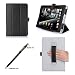 ProCase Nexus 9 Case - Tri-Fold Book Cover Case exclusive for 2014 HTC Google Nexus 9 Tablet (8.9 inch), with Hand Strap, Corner Protection, bonus procase stylus pen included (Black)