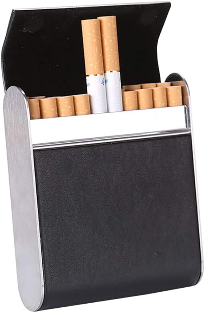 20pcs Stainless Steel Cigarette Case Metal Cigarette Case For Valentine's Day Gifts (Color A