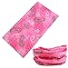 SmilerSmile 6pcs Assorted Seamless Outdoor Sport Bandanna Headwrap Scarf Wrap, 12 in 1 High Elastic Magic Headband & Collars Muffler Scarf Face Mask with UV Resistance, (Mix&Match E)
