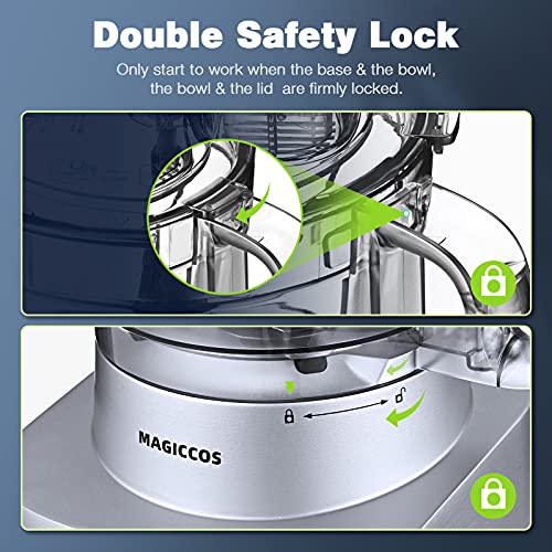 10 in 1 Food Processor 2021 MAGICCOS 14 Cup Food Processor, Upgraded