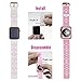 Oitom 38mm Soft Breathable Silicone Replacement Wristband Straps with Plated TPU Protective Case for Apple Watch Nike+,Series 1,Series 2,Sport,Series 3 Apple Watch Edition M/L Size