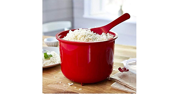 Fuente de horno para cocinar arroz cocido al vapor en un ...
