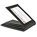 alpine swiss Men's Genuine Leather Spring Loaded Bifold Money Clip Wallet, Crosshatch Black, One Size